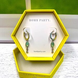 NIB Earrings RBP3549 ‘What A Doll’ LC Pacific Opal  .925 Solid Sterling Silver